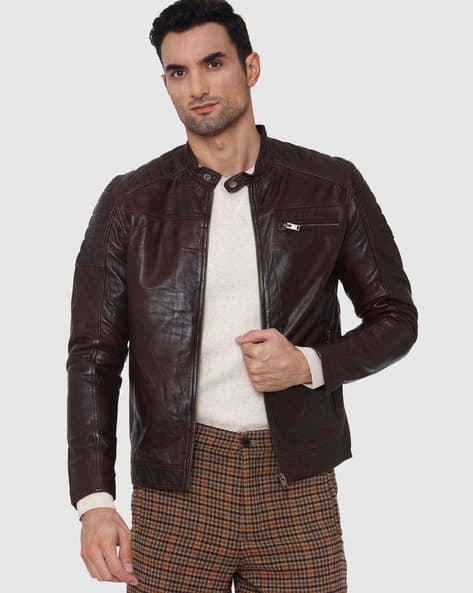 selected leather jacket