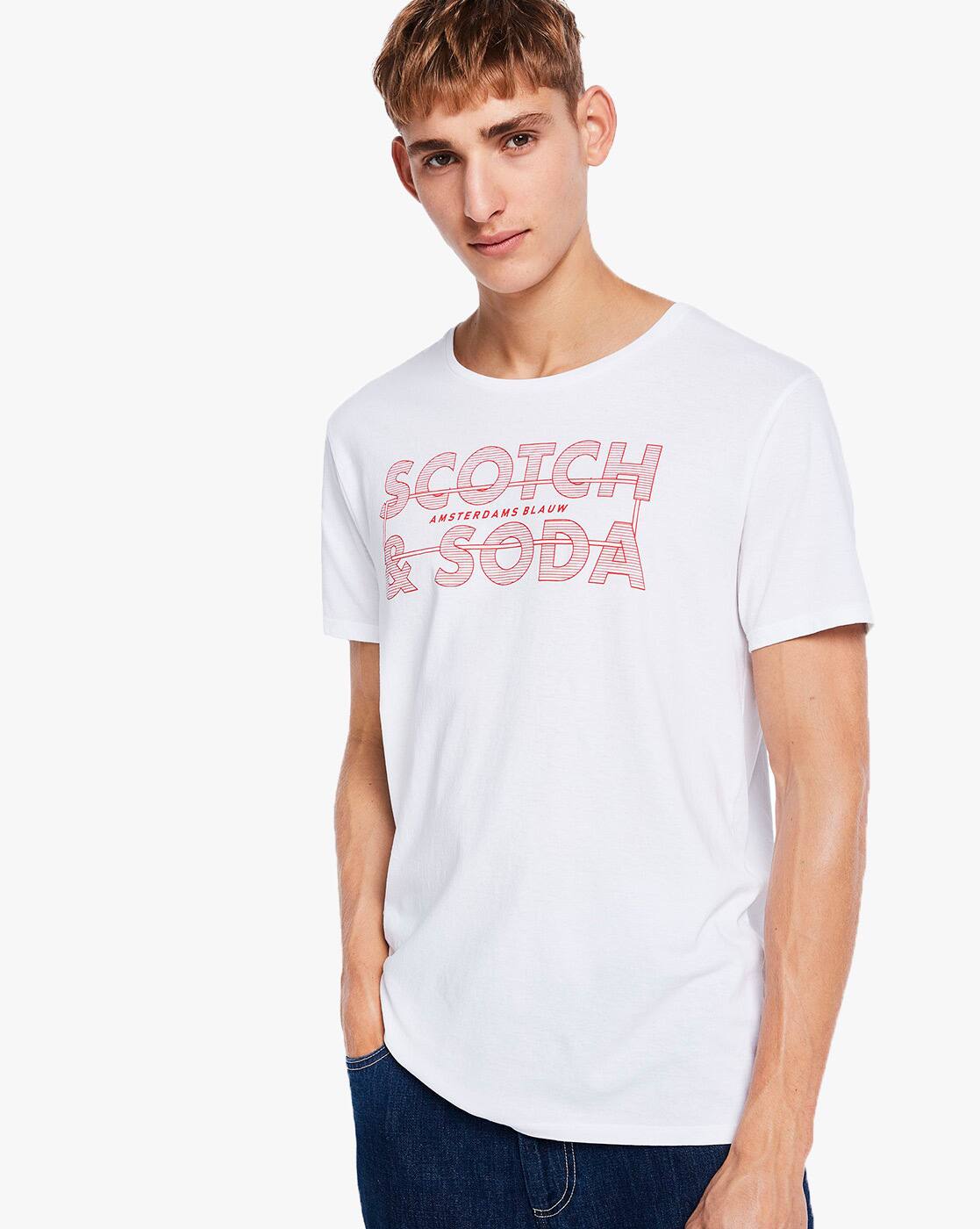 ams blauw t shirt