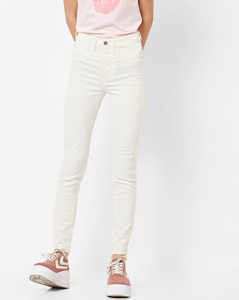 flying machine white jeans