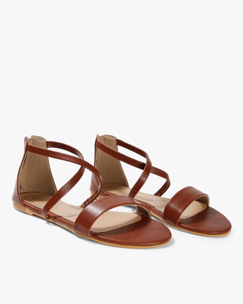 RUSSELL AND BROMLEY Sandals 4 Gladiator Zip Back Bronze/ Rose Gold £20.95 -  PicClick UK