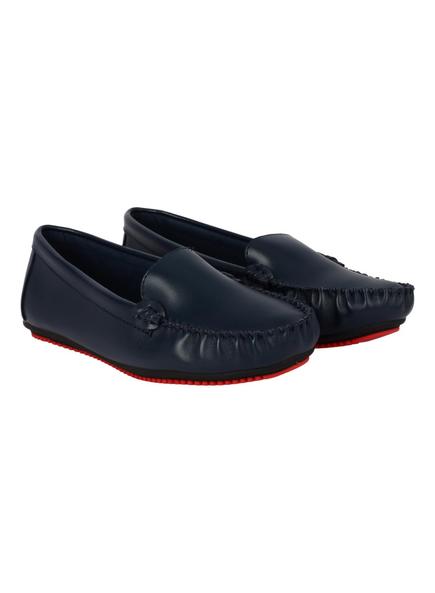 navy blue moccasins womens