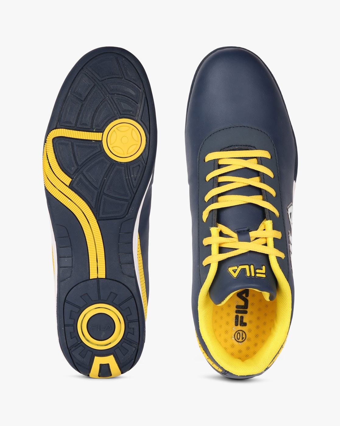 Blue and yellow top filas