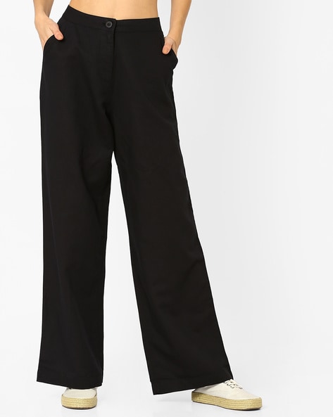 Buy Black Trousers & Pants for Women by AND Online