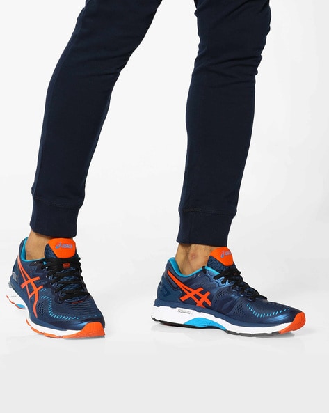 mini fabriek Ligatie Buy Navy Blue & Orange Sports Shoes for Men by ASICS Online | Ajio.com