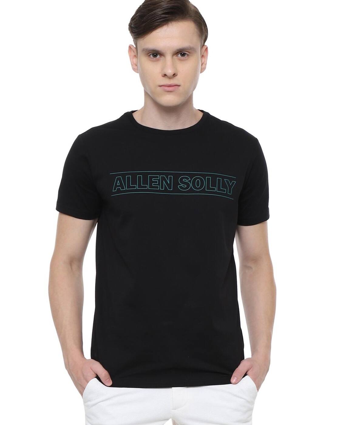Black Tshirts for Men by ALLEN SOLLY 