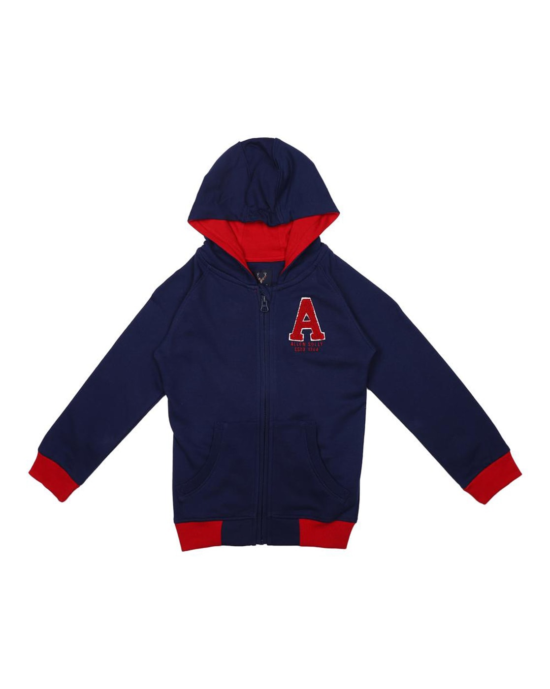 boys navy zip up hoodie