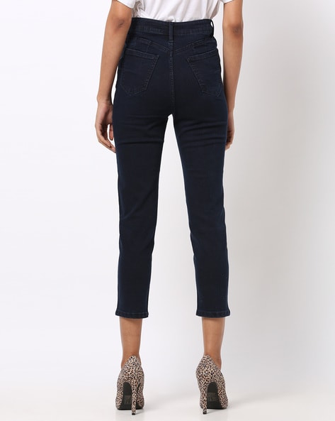 High-Rise Cropped Skinny Jeans