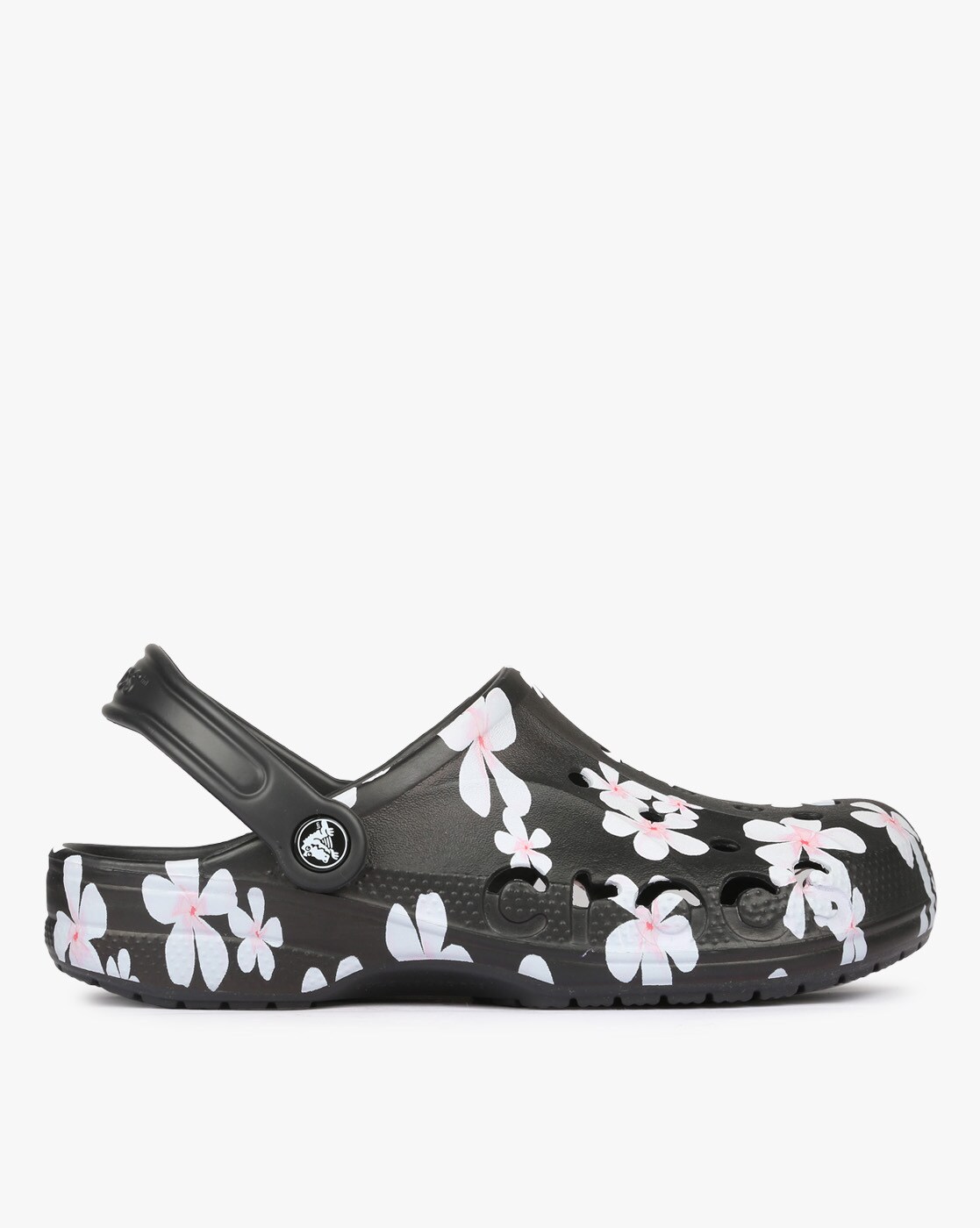 black floral crocs