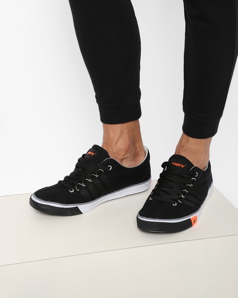sparx black casual shoes