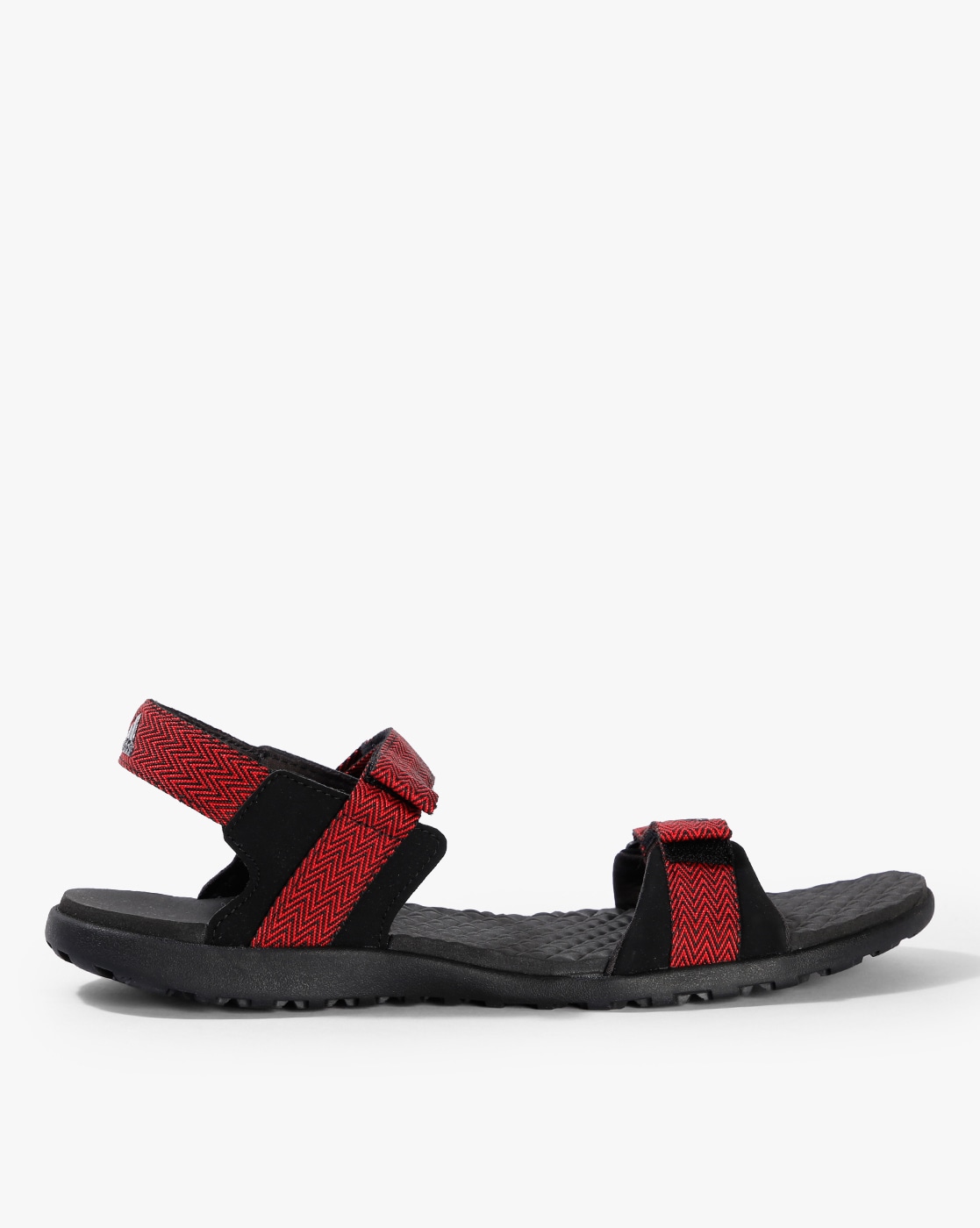 adidas sandals red and black