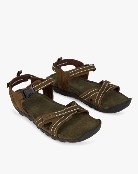 woodland olive green sandals