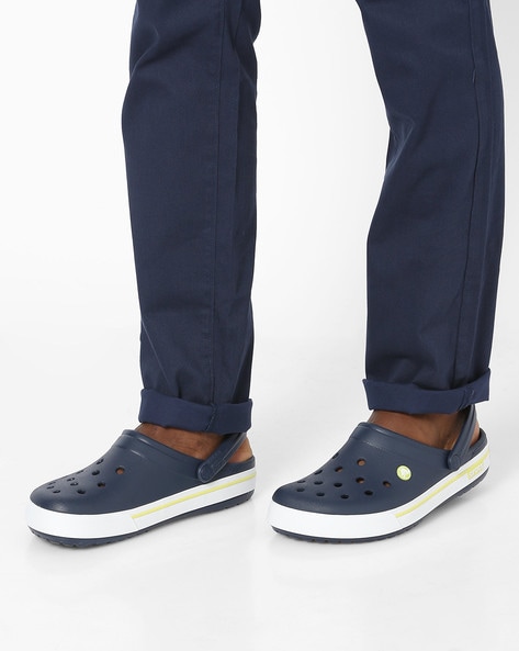 crocs navy citrus