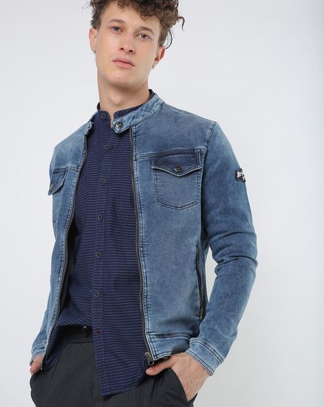 Buy Flying Machine Men Casual Jacket(_8907163128119_Blue_L_) at Amazon.in-thanhphatduhoc.com.vn