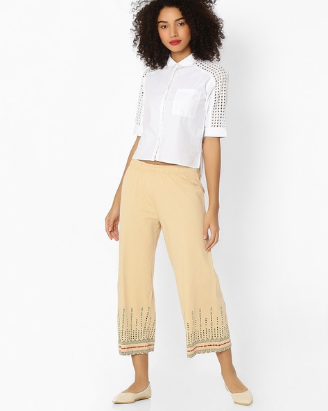 Buy Beige Pants for Women by AVAASA MIX N' MATCH Online