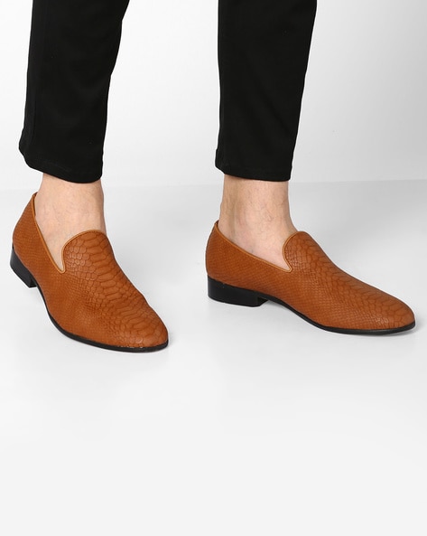Tan Brown Formal Shoes for Men by AJIO 