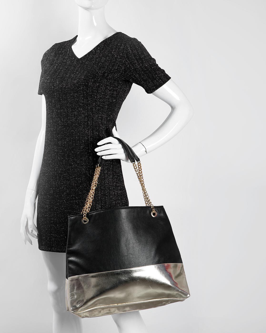 Buy CUT THE CHASE Women Black Shoulder Bag Black Online @ Best Price in  India