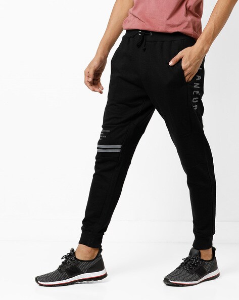 reebok solid men's track pants