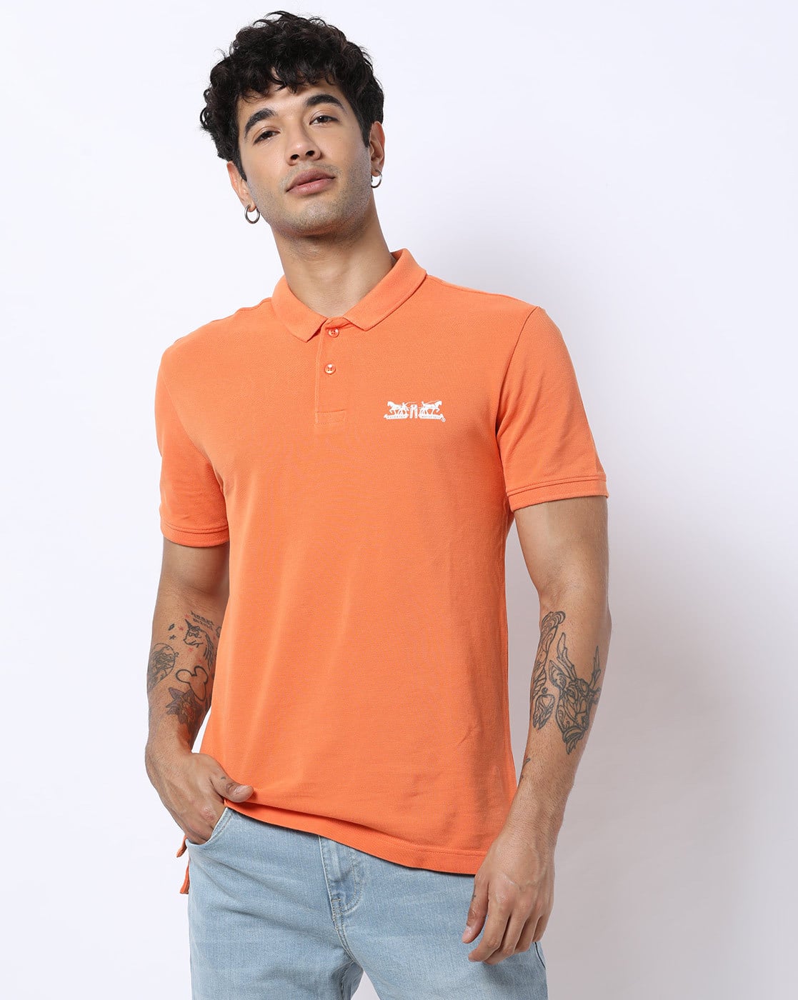 Buy Orange Tshirts for Men by LEVIS 