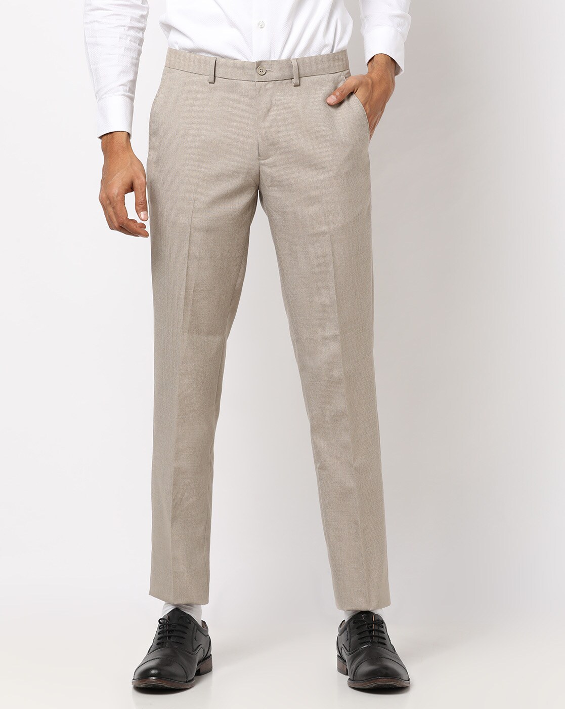 Buy Black Trousers & Pants for Men by NETPLAY Online | Ajio.com