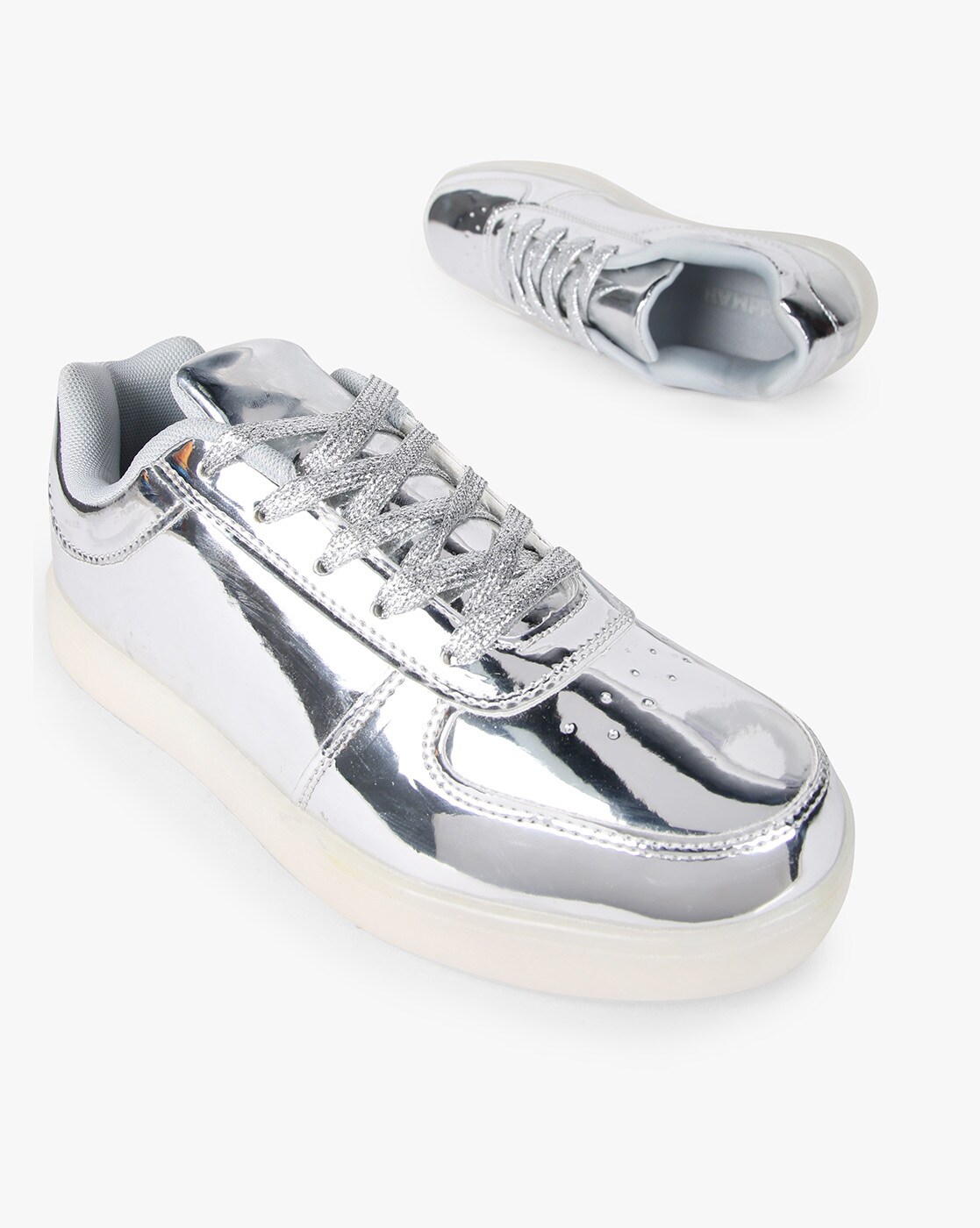 Mens cheap silver shoes