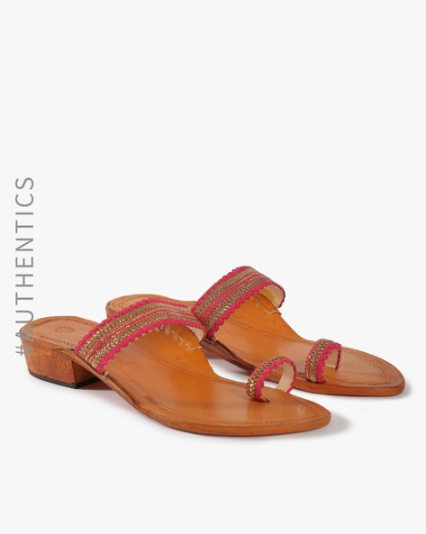 Handcrafted Pure Leather Kolhapuri Chappals