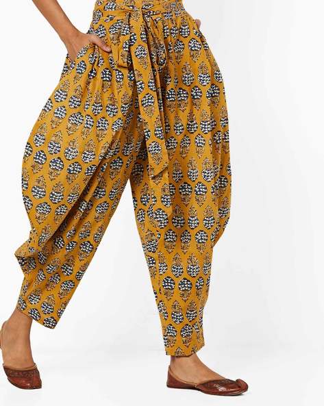 PURE COTTON PRINTED PATIALA PANT FOR WOMEN