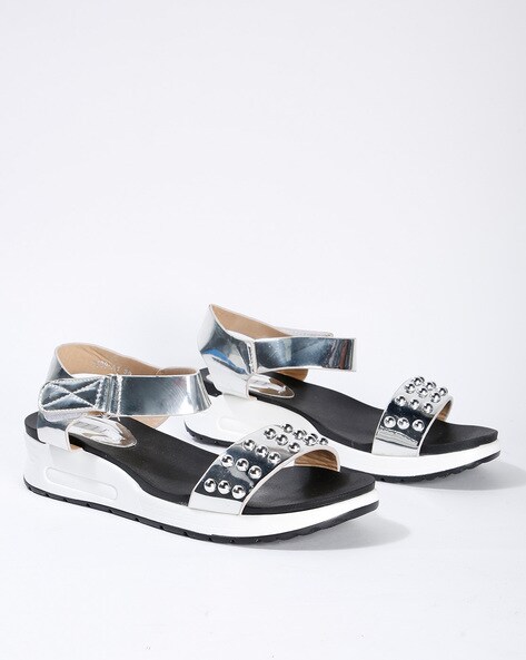 Shiny sandals online womens