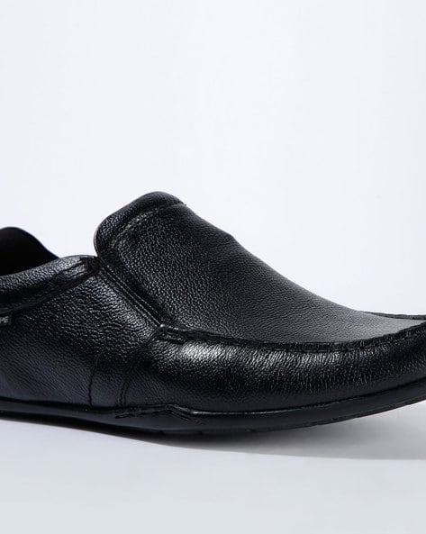 Textured Slip-On Shoes with Moc-Stitch Upper (Image - 1)