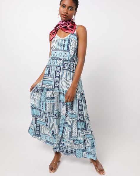 global desi teal maxi dress