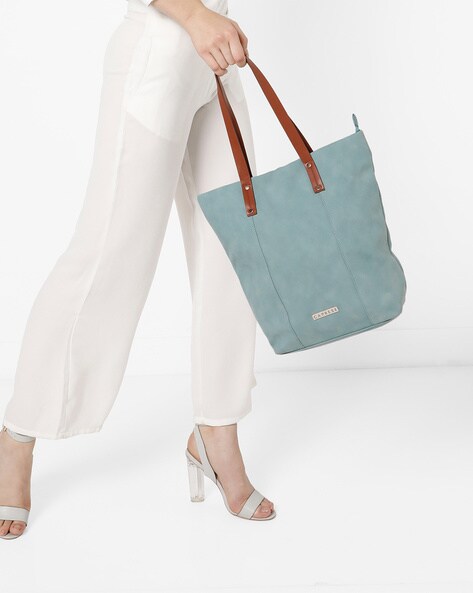 Felicia Tote Bag with Contrast Straps