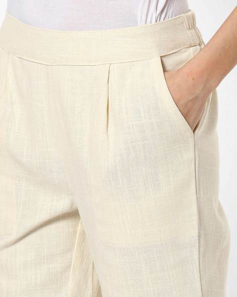 Pants with Semi-Elasticated Waist