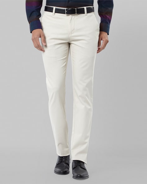 Buy Raymond Grey Regular Fit Pleated Trousers for Men's Online @ Tata CLiQ