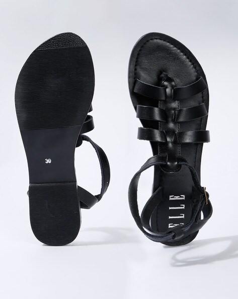 Gladiator Sandals - Black - women - 23 products | FASHIOLA.in