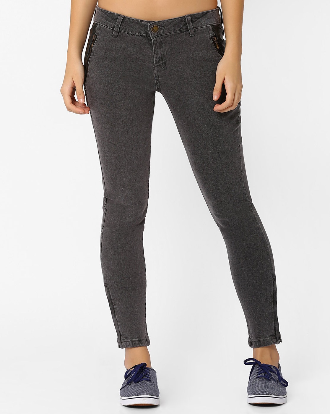 Buy Black Jeans & Jeggings for Women by MADAME Online | Ajio.com