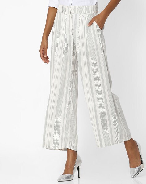 Printed Pleat-Front Pants Price in India
