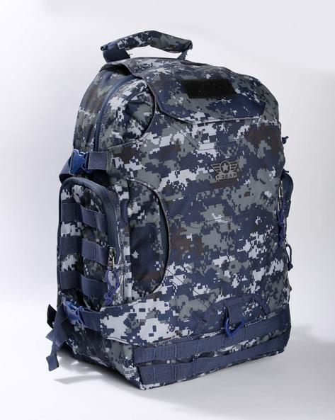 Maddox Backpack in Silk Napa Leather - Blue Camo – HOBO