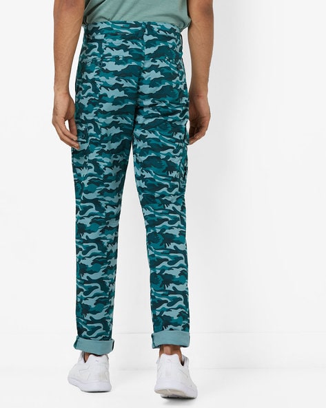 Buy online Navy Blue Camouflage Cargo Trouser from Bottom Wear for Men by  Status Quo for ₹1209 at 45% off | 2024 Limeroad.com