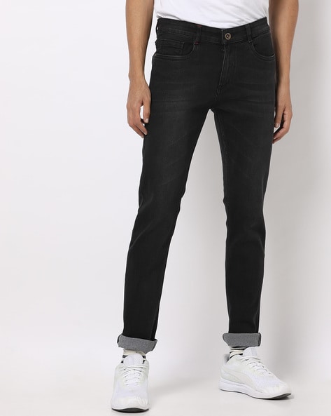 black charcoal jeans