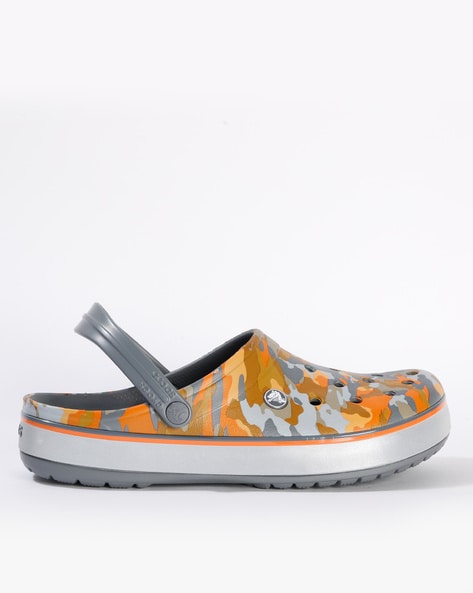 crocs grey orange