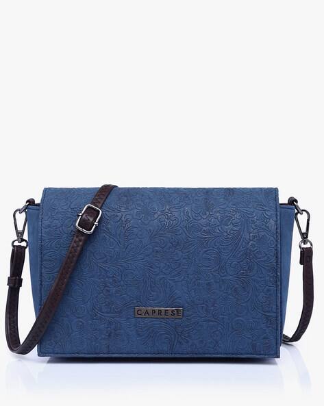 CAPRESE Daria Floral-Embossed Satchel with Detachable Strap