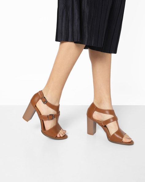 Public Desire Certified Choc Chunky Platform Lace Up Heels in Brown | Lyst