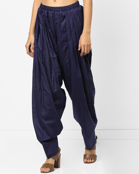 Pleated Mid-Rise Patiala Pants Price in India