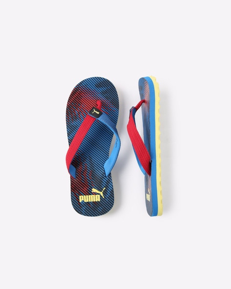 Buy Blue Red Sandals for Boys by Puma Online Ajio