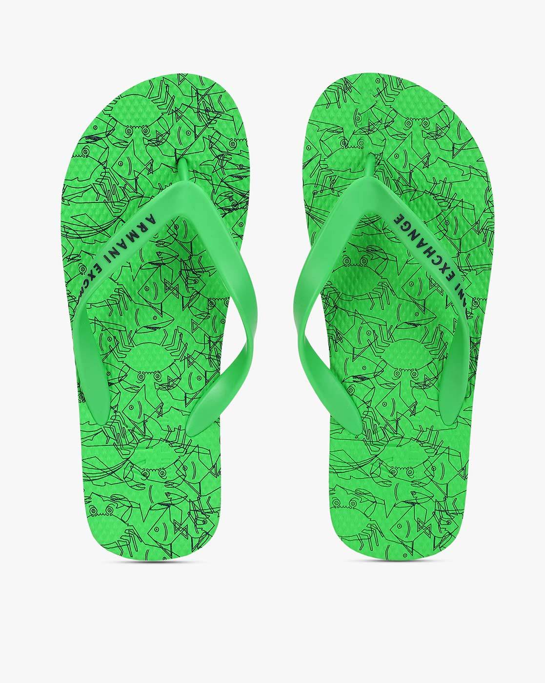 armani exchange flip flops