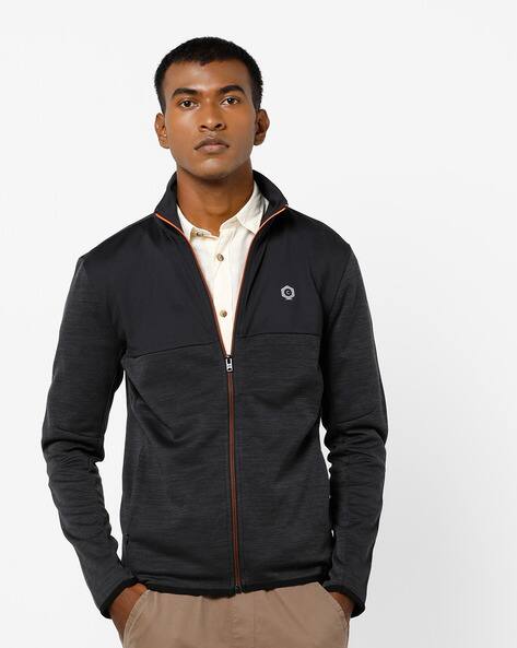 Slim Fit Sweatshirt With Front Zipper By Jack & Jones ( Grey )