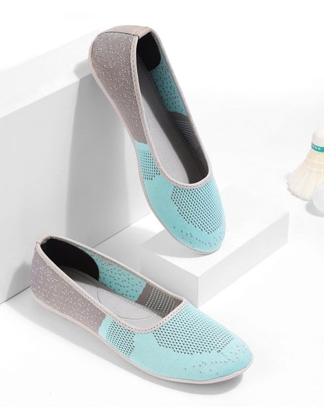 Knitted Slip-On Ballerinas
