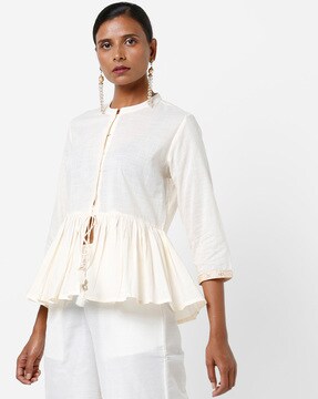 white embroidered jacket