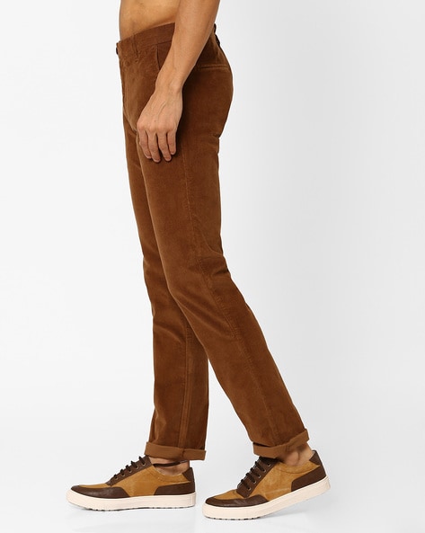 Buy Men's Cotton Regular Fit Trousers Online | Numero Uno