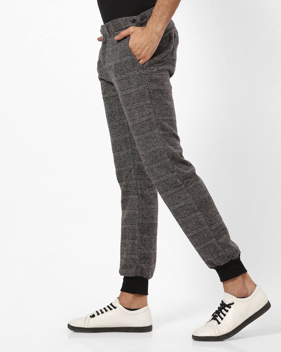 Buy Grey Trousers \u0026 Pants for Men by ALCOTT Online | Ajio.com