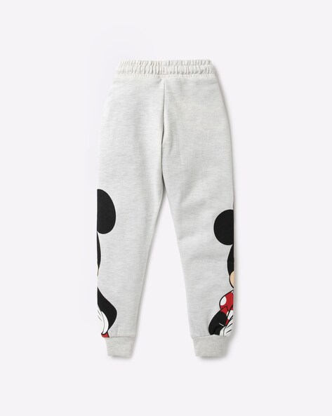 Mickey Mouse 49138-S Mickey Mouse Ladies Leg Logo Grey Sweatpants - Small 